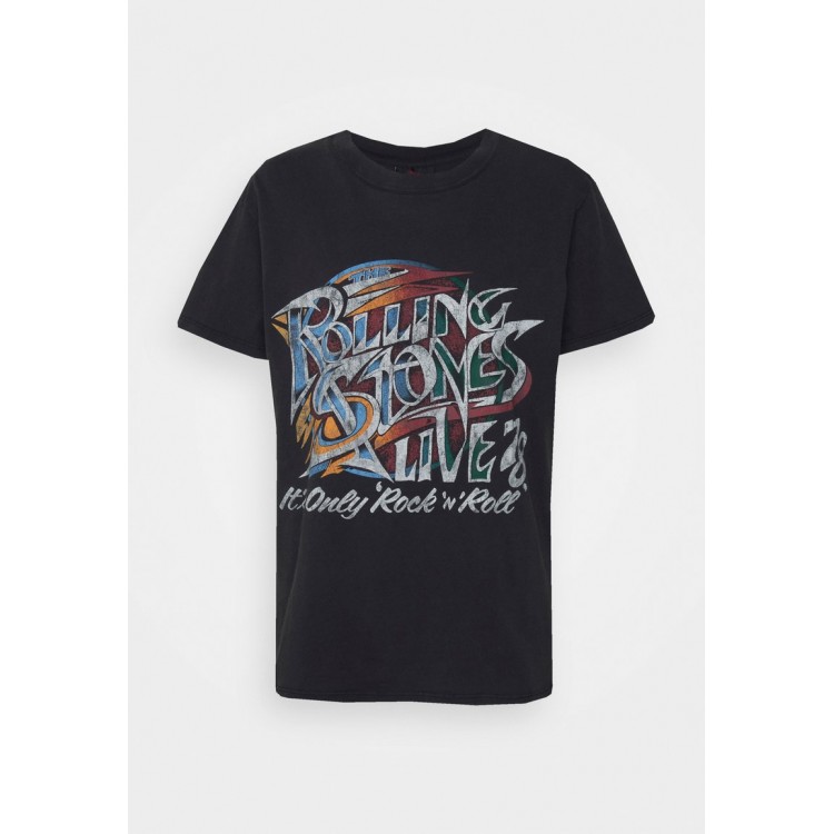 Kobiety T SHIRT TOP | Cotton On CLASSIC ROLLING STONES - T-shirt z nadrukiem - black/antracytowy - JF48143