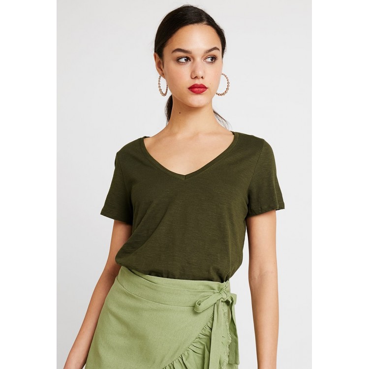 Kobiety T SHIRT TOP | Cotton On THE DEEP - T-shirt basic - seasonal khaki/khaki - OG59943