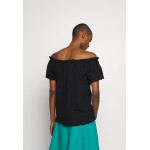 Kobiety T SHIRT TOP | Cream TORI - T-shirt basic - pitch black/czarny - GH28520