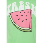Kobiety T SHIRT TOP | Daily Basis Studios FRESH TEE UNISEX - T-shirt z nadrukiem - lime green/zielony - QZ62188
