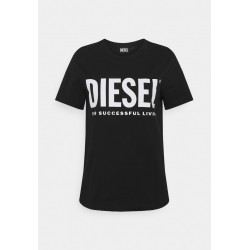Kobiety T_SHIRT_TOP | Diesel SILY LOGO - T-shirt z nadrukiem - schwarz/czarny - NV54937