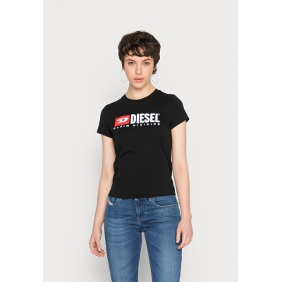 Kobiety T_SHIRT_TOP | Diesel T-shirt z nadrukiem - black/czarny - MN33637