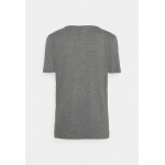 Kobiety T SHIRT TOP | DKNY LOGO BEAD - T-shirt z nadrukiem - avenue grey/black/szary - EB24741