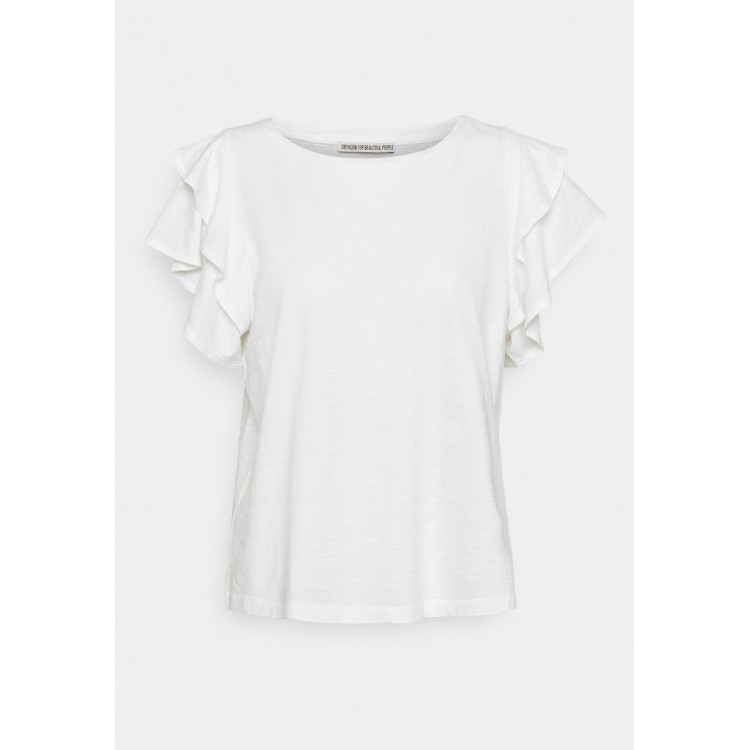 Kobiety T SHIRT TOP | DRYKORN JISANE - T-shirt z nadrukiem - white/biały - UE73352
