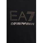 Kobiety T SHIRT TOP | EA7 Emporio Armani T-shirt z nadrukiem - black/czarny - NJ62855