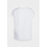 Kobiety T SHIRT TOP | EA7 Emporio Armani T-shirt z nadrukiem - white/biały - RQ21918