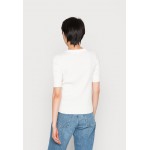 Kobiety T SHIRT TOP | edc by Esprit SHORT SLEEVE - T-shirt basic - white/mleczny - CT41106