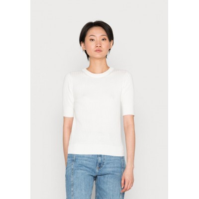 Kobiety T_SHIRT_TOP | edc by Esprit SHORT SLEEVE - T-shirt basic - white/mleczny - CT41106