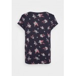 Kobiety T SHIRT TOP | edc by Esprit SLUB - T-shirt z nadrukiem - navy/granatowy - SR42345