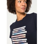Kobiety T SHIRT TOP | edc by Esprit TEE - T-shirt z nadrukiem - navy/granatowy - ZU18835
