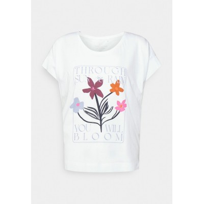 Kobiety T_SHIRT_TOP | edc by Esprit TEE - T-shirt z nadrukiem - white/biały - NQ74781