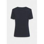 Kobiety T SHIRT TOP | edc by Esprit VNECK TEE - T-shirt basic - navy/granatowy - VH90066