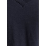 Kobiety T SHIRT TOP | edc by Esprit VNECK TEE - T-shirt basic - navy/granatowy - VH90066