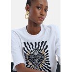 Kobiety T SHIRT TOP | Eksept by Shoeby HEART - T-shirt z nadrukiem - white/biały - UC56209