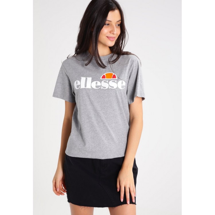 Kobiety T SHIRT TOP | Ellesse ALBANY - T-shirt z nadrukiem - ath grey/szary - WH02070