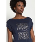 Kobiety T SHIRT TOP | Esprit Collection T-shirt z nadrukiem - navy/granatowy - XR04721