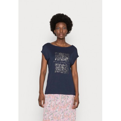 Kobiety T_SHIRT_TOP | Esprit Collection T-shirt z nadrukiem - navy/granatowy - XR04721