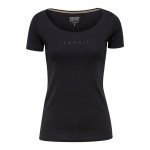 Kobiety T SHIRT TOP | Esprit NOOS CORE OCS - T-shirt z nadrukiem - black/czarny - PI19692