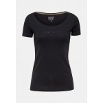 Kobiety T SHIRT TOP | Esprit NOOS CORE OCS - T-shirt z nadrukiem - black/czarny - PI19692