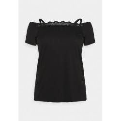 Kobiety T_SHIRT_TOP | Even&Odd Curvy T-shirt basic - black/czarny - KS88070