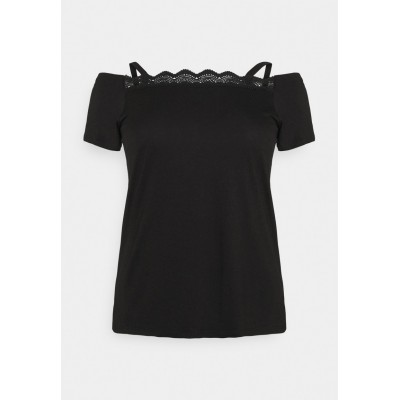 Kobiety T_SHIRT_TOP | Even&Odd Curvy T-shirt basic - black/czarny - KS88070