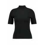 Kobiety T SHIRT TOP | Even&Odd T-shirt basic - black/czarny - LR94389