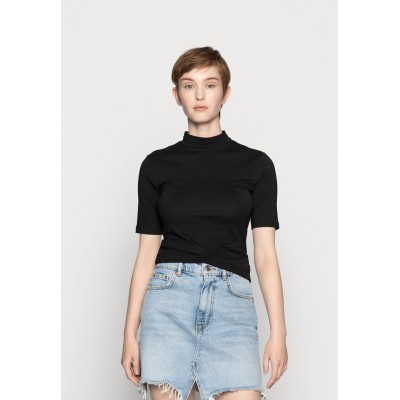 Kobiety T_SHIRT_TOP | Even&Odd T-shirt basic - black/czarny - LR94389
