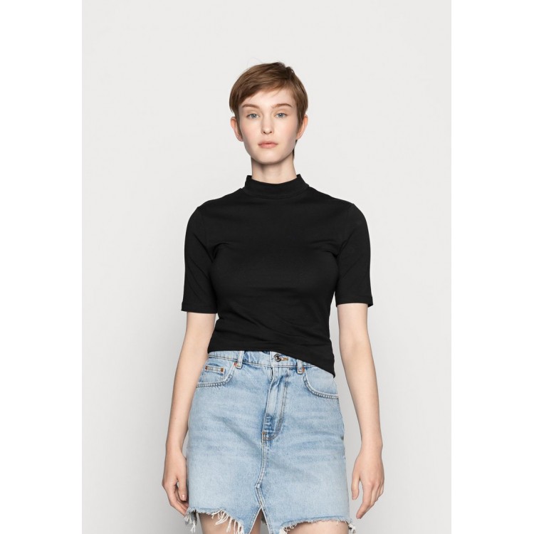 Kobiety T SHIRT TOP | Even&Odd T-shirt basic - black/czarny - LR94389