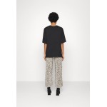 Kobiety T SHIRT TOP | Even&Odd T-shirt z nadrukiem - black/czarny - HS06679