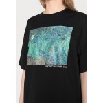Kobiety T SHIRT TOP | Even&Odd T-shirt z nadrukiem - black/czarny - RG26590
