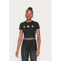 Kobiety T_SHIRT_TOP | Even&Odd T-shirt z nadrukiem - black/czarny - WW84140