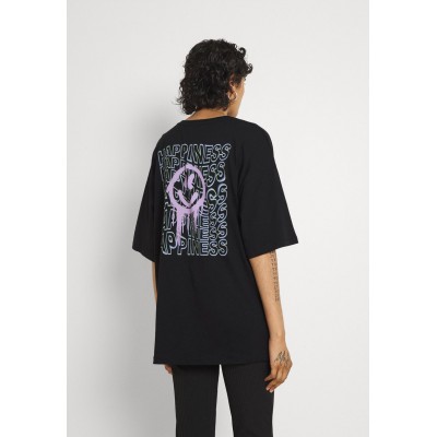 Kobiety T_SHIRT_TOP | Even&Odd T-shirt z nadrukiem - black/czarny - ZU31053