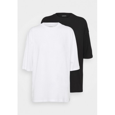 Kobiety T_SHIRT_TOP | Even&Odd Tall 2 PACK - T-shirt basic - white/black/biały - KT23518