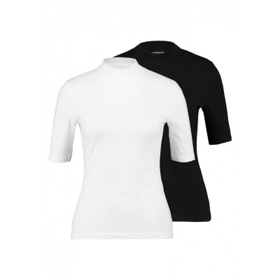 Kobiety T_SHIRT_TOP | Even&Odd Tall 2PACK - T-shirt basic - white/black/biały - OK25179