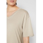 Kobiety T SHIRT TOP | Filippa K V-NECK - T-shirt basic - light beige/beżowy - YG45515