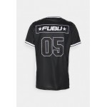 Kobiety T SHIRT TOP | FUBU CORPORATE BLOCK FOOTBALL UNISEX - T-shirt z nadrukiem - black/czarny - OZ17055