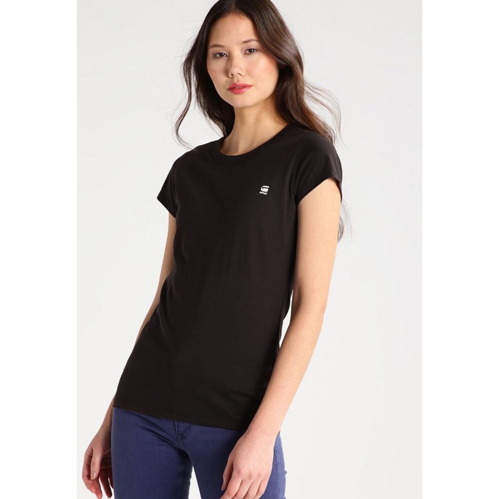 Kobiety T SHIRT TOP | G-Star EYBEN SLIM - T-shirt basic - black/czarny - CG07628