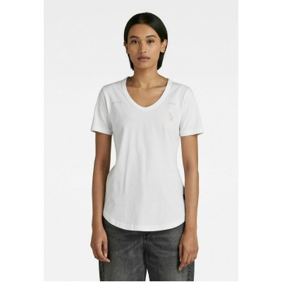 Kobiety T_SHIRT_TOP | G-Star MYSID SLIM GRAPHIC - T-shirt basic - white/biały - VG71674