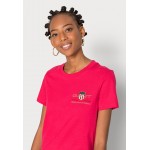 Kobiety T SHIRT TOP | GANT ARCHIVE SHIELD - T-shirt z nadrukiem - sunset pink/różowy - MJ72662