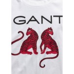 Kobiety T SHIRT TOP | GANT TIGRESS - T-shirt z nadrukiem - white/biały - MX54119