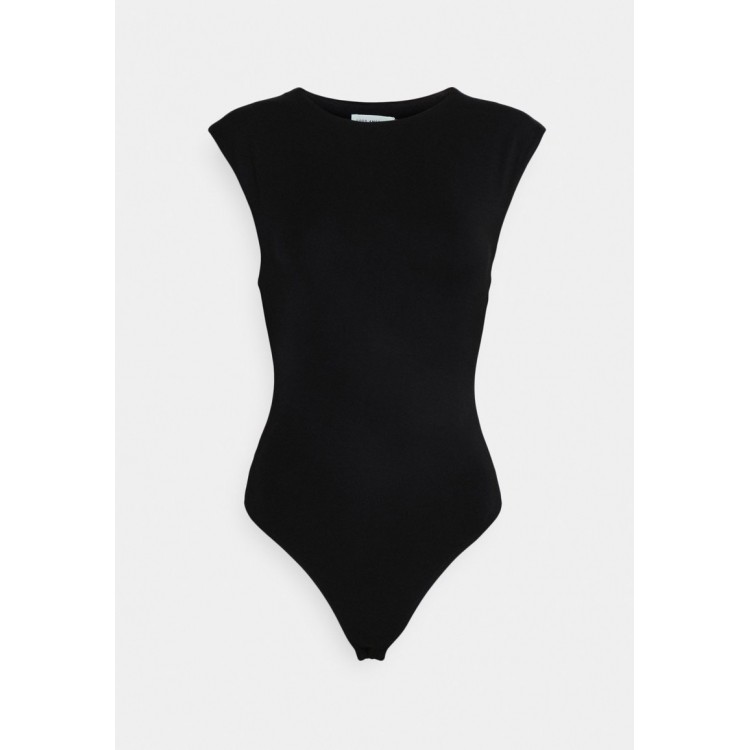 Kobiety T SHIRT TOP | Good American SLEEVELESS POWER - T-shirt basic - black/czarny - NW81385