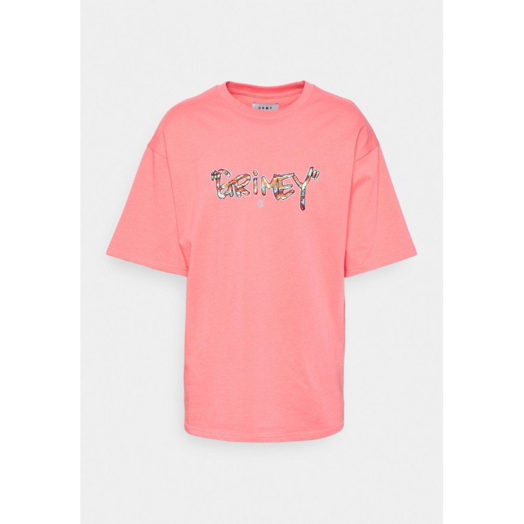 Kobiety T SHIRT TOP | Grimey NINE WINDS HEAVY WEIGHT TEE UNISEX - T-shirt z nadrukiem - coral/koralowy - JA19657
