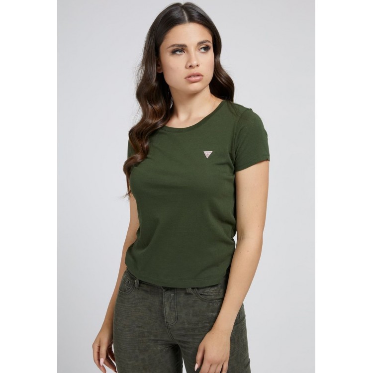 Kobiety T SHIRT TOP | Guess DREIECK - T-shirt basic - grün/zielony - SH82343