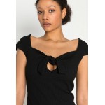 Kobiety T SHIRT TOP | Guess VALERIANA - T-shirt basic - jet black/czarny - ID29235