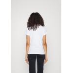 Kobiety T SHIRT TOP | HUGO THE SLIM TEE - T-shirt z nadrukiem - white/biały - HZ61785