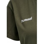 Kobiety T SHIRT TOP | Hummel GO WOMAN - T-shirt z nadrukiem - grape leaf/oliwkowy - ON11930
