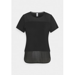 Kobiety T_SHIRT_TOP | Hunkemöller PERFORMANCE - T-shirt z nadrukiem - black/czarny - NT80958