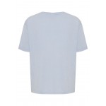 Kobiety T SHIRT TOP | ICHI T-shirt basic - chambray blue/niebieski - DJ62599