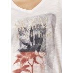 Kobiety T SHIRT TOP | IKKS T-shirt z nadrukiem - ecru/jasnoszary - TP86326