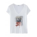 Kobiety T SHIRT TOP | IKKS T-shirt z nadrukiem - ecru/jasnoszary - TP86326